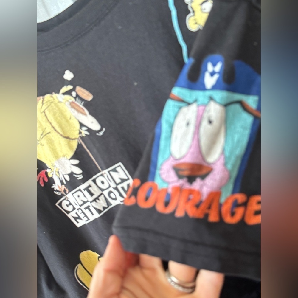 Y2K Vintage Cartoon Network Graphic Tee Johnny Bravo Courage dexter Tshirt ed - Picture 7 of 14